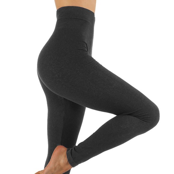 Pants - Highwaisted Breathable Cotton Leggings